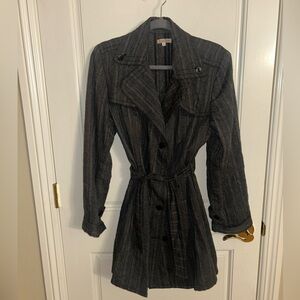 Dick & Jayne Los Angeles Women's Black Trench Coat Size XL